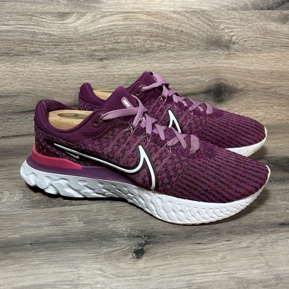 Nike Shoes - Nike React Infinity Run Flyknit 3 Womens 8.5 Running Shoes Bordeaux DD3024-500